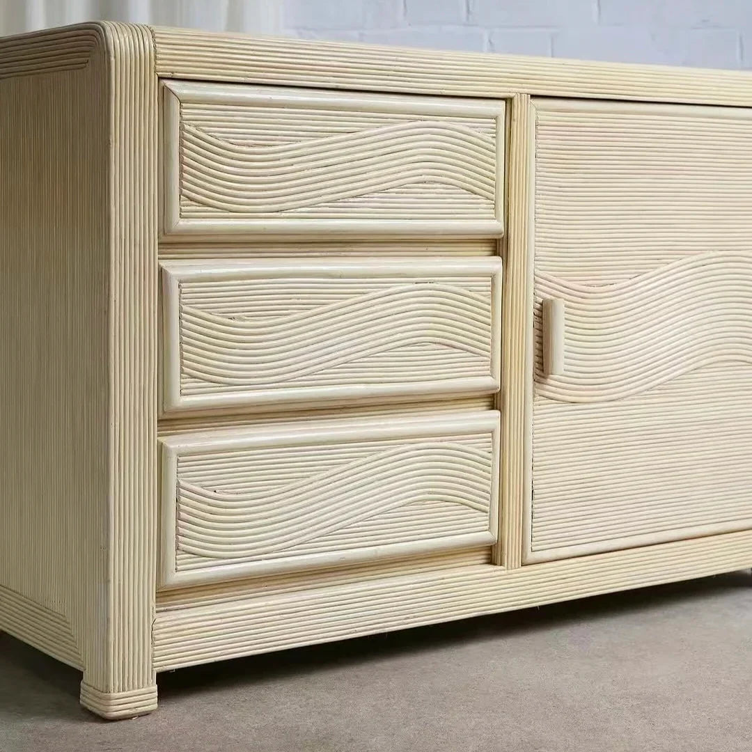 Dressing Table 49-Inch – 3-Drawer Storage, Solid Birch Wood, French Provincial