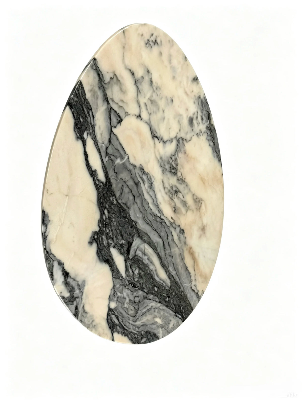 Luxury Water-Drop Pink Marble Coffee Table Modern Minimalist Italian Style