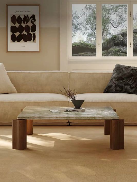 Luxury Marble Coffee Table Modern Italian Style for Villa