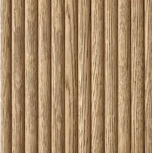 Extended Panel Bed – Sculptural Upholstered Headboard in Oak Frame