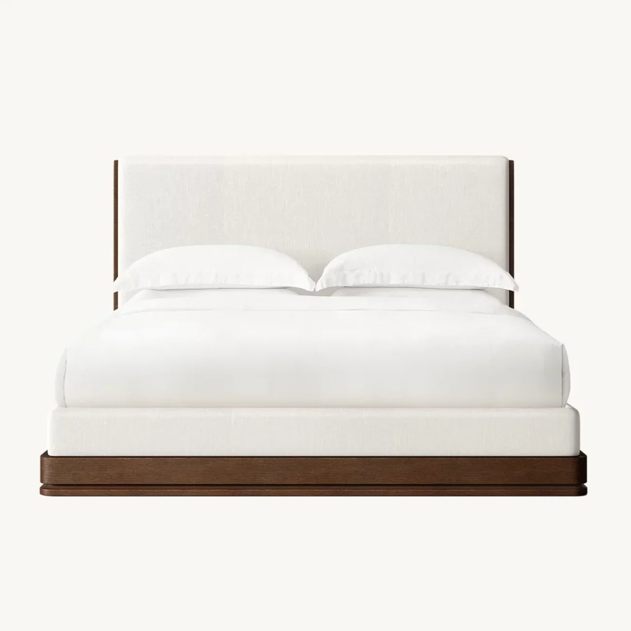 Upholstered Panel Bed – Sculptural Statement Piece | 1600938155388