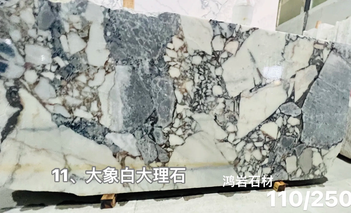 Luxury Round Natural Marble Coffee Table Modern Italian Style for Villa