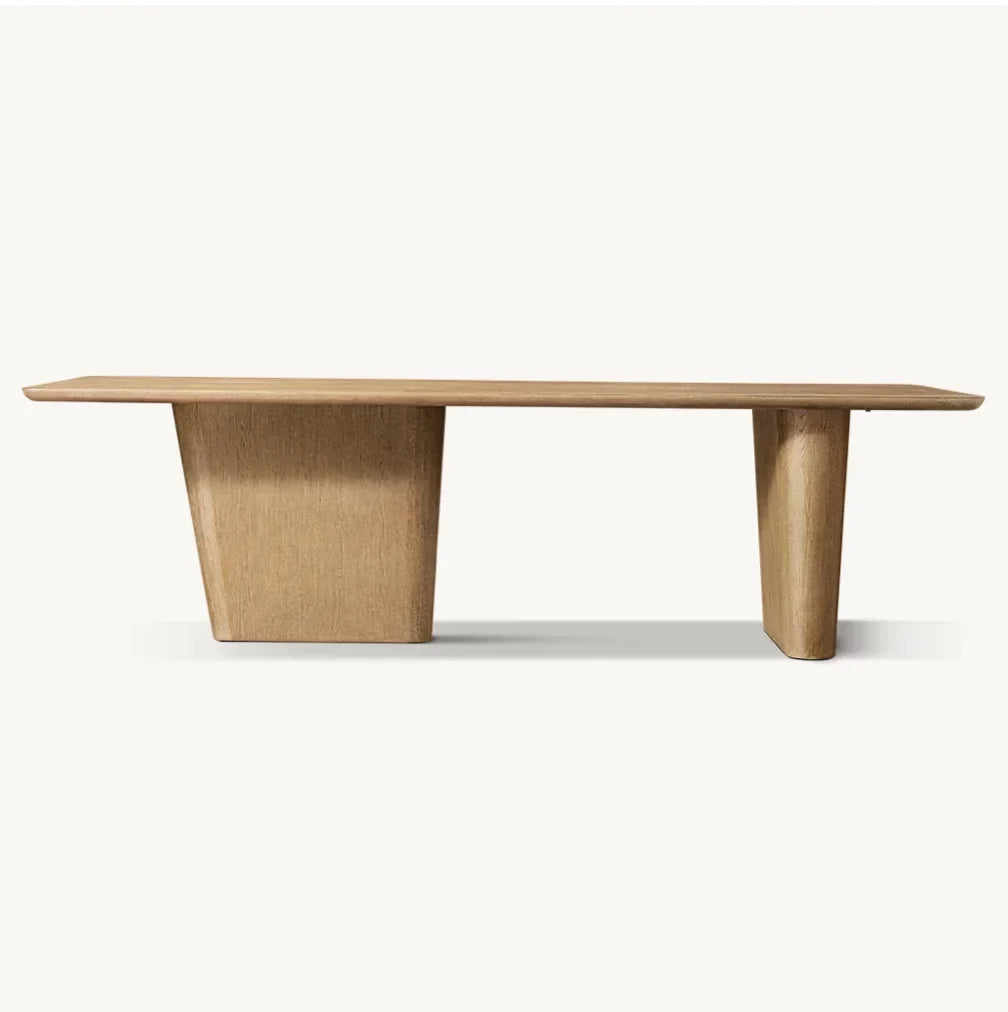 Dalia Dining Table – Rectangular Solid American Oak Mid-century Statement Piece
