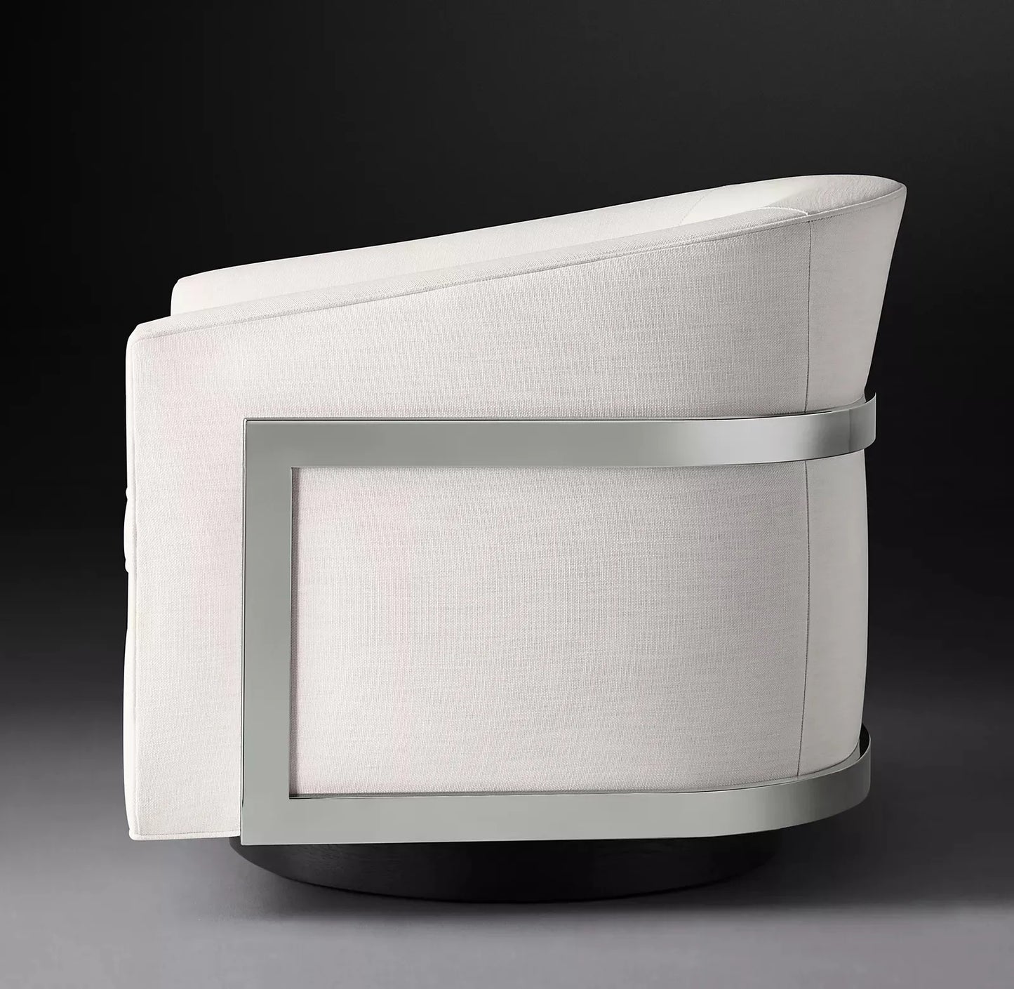Swivel Chair 1970s-Inspired Silhouette – Performance Fabric Contemporary Design