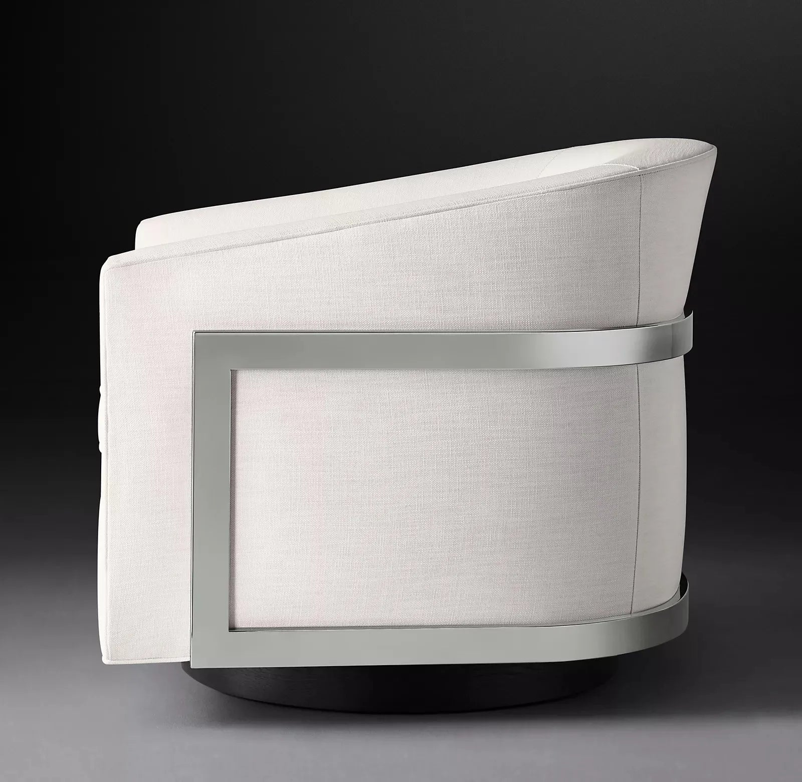 Swivel Chair 1970s-Inspired Silhouette – Performance Fabric Contemporary Design