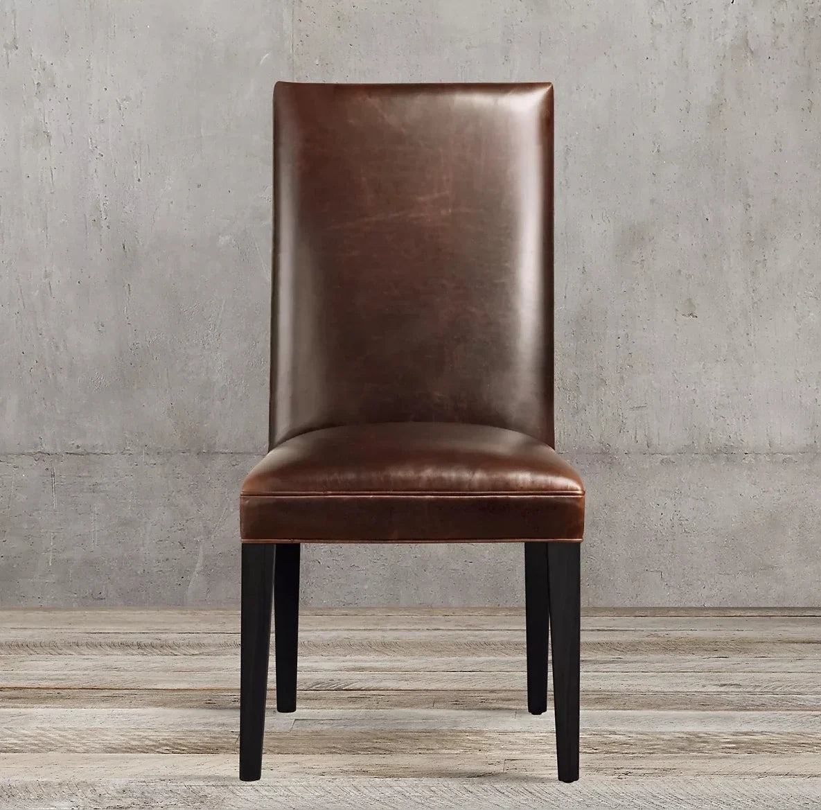 French Contemporary Hudson Parsons Dining Chair – Leather and Oak