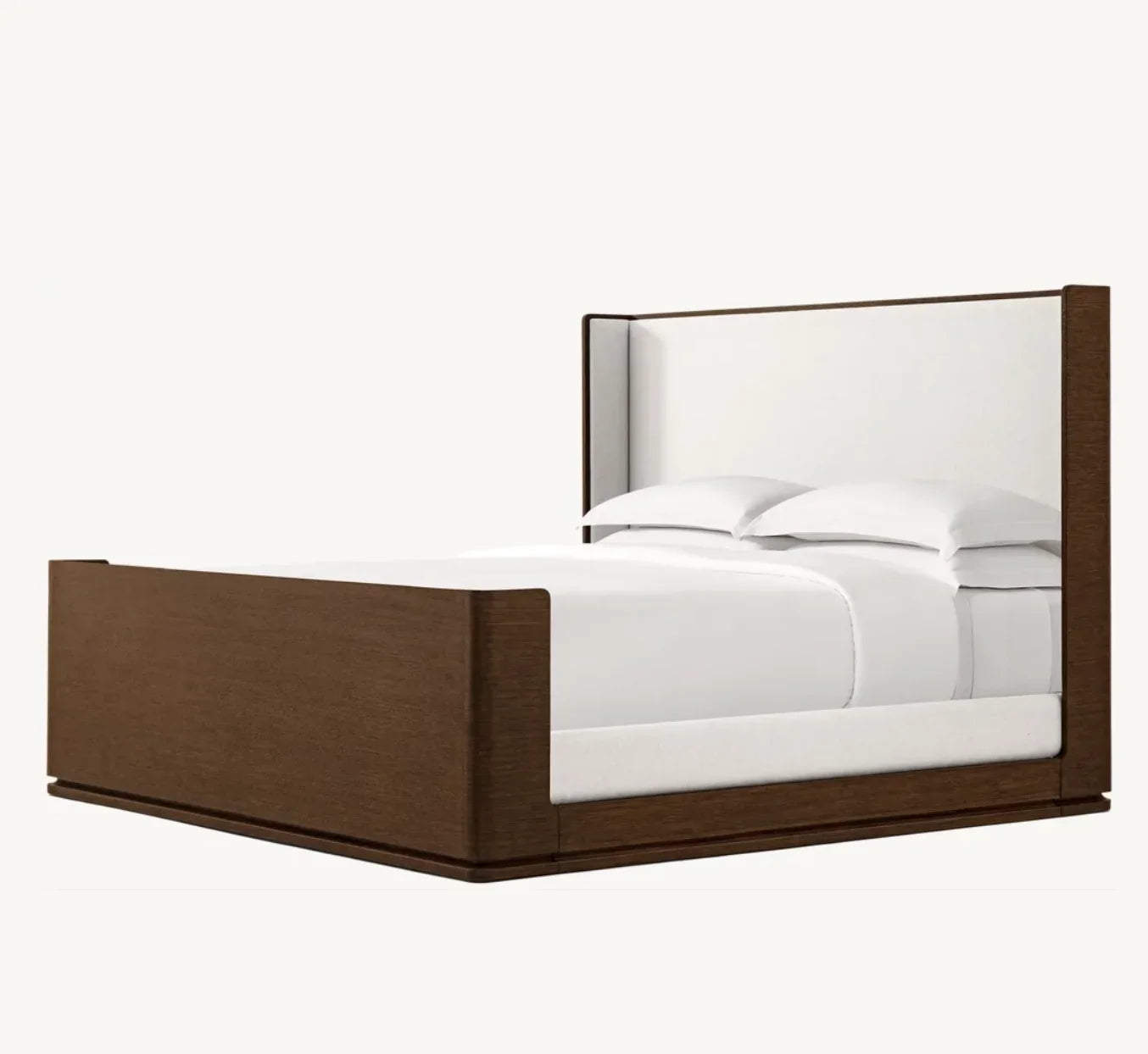 Shelter Bed with Upholstered Panel – Brushed Oak Re Home Modernist Piece