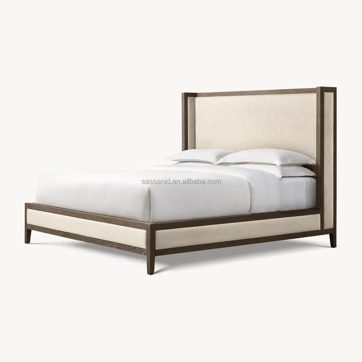 Shelter Bed Winged Headboard – Brushed Oak Re Home Modern | 1600681013800