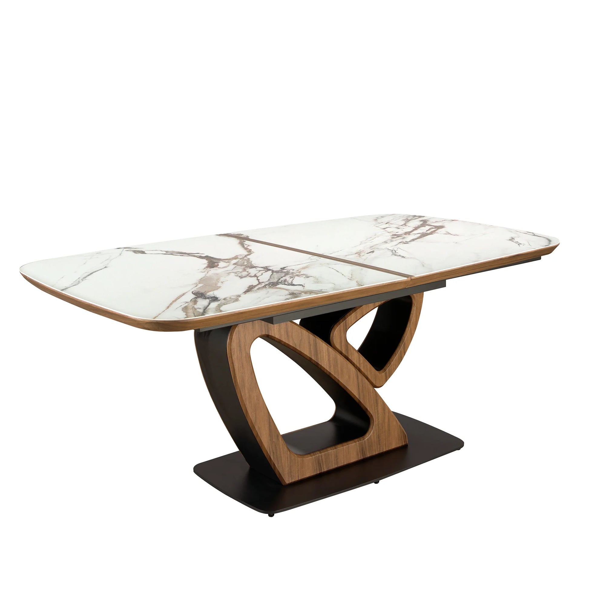 Luxury 1601667983947 Sintered Stone Extendable Dining Table Modern Italian Style for Villa
