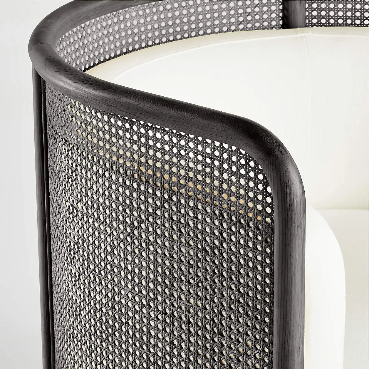 Accent Chair – Cane Detailing – Solid Oak – Lugano – Modern Contemporary Seating
