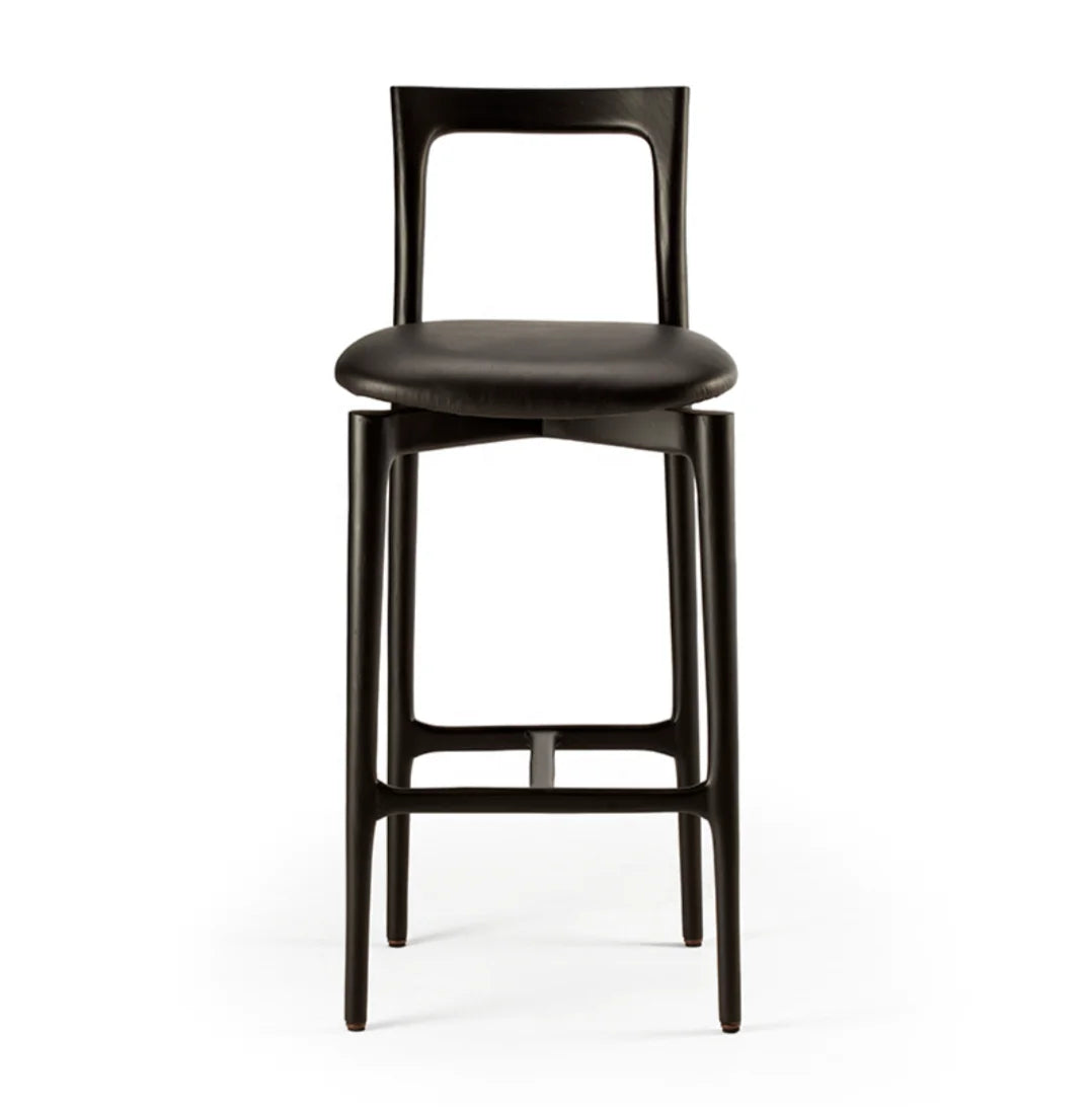 Barstool – Modern Italian Design Solid Oak Sculptural Statement Piece