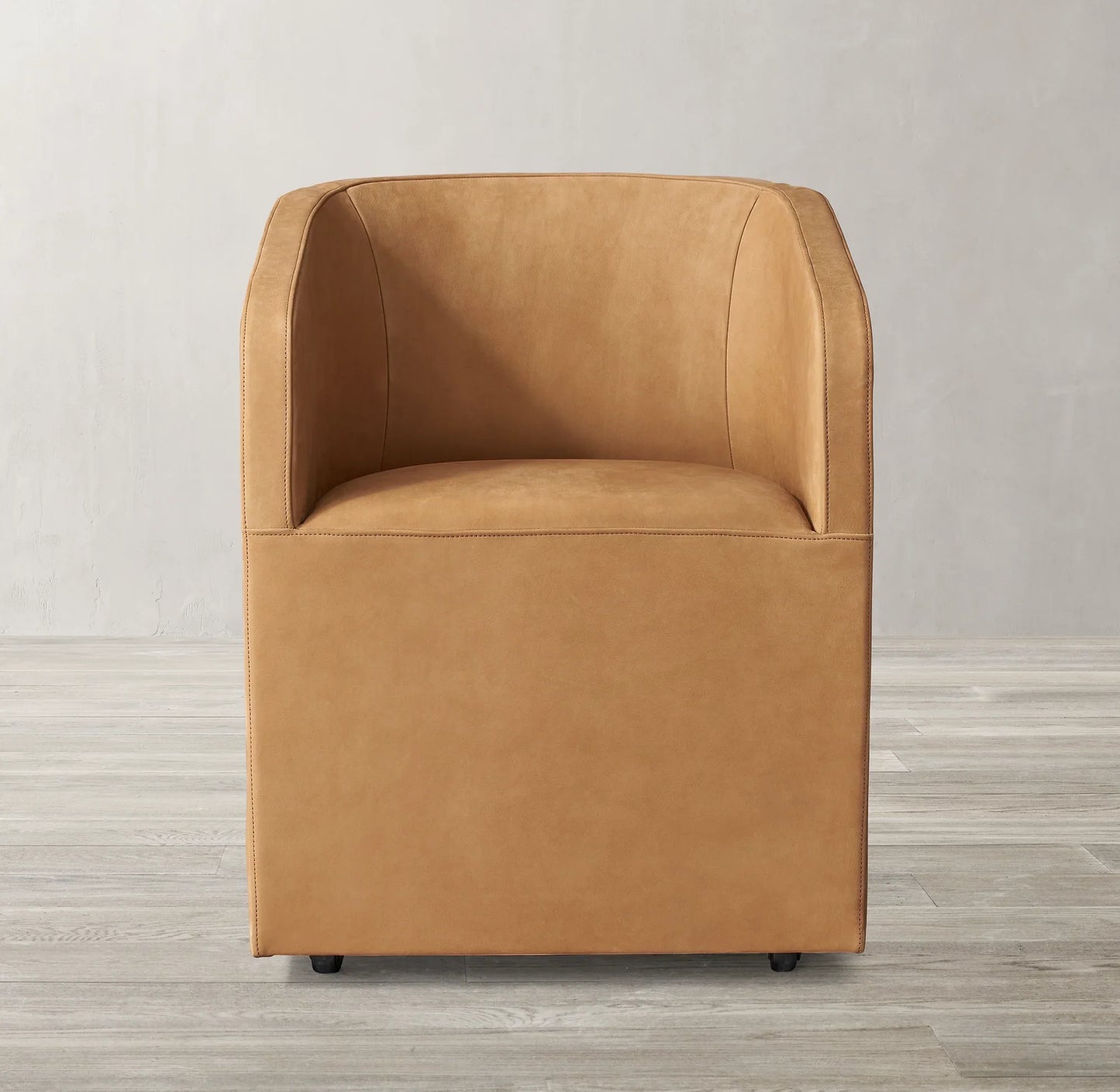Ellison Barrel Back Dining Chair – Leather Contemporary Statement Piece