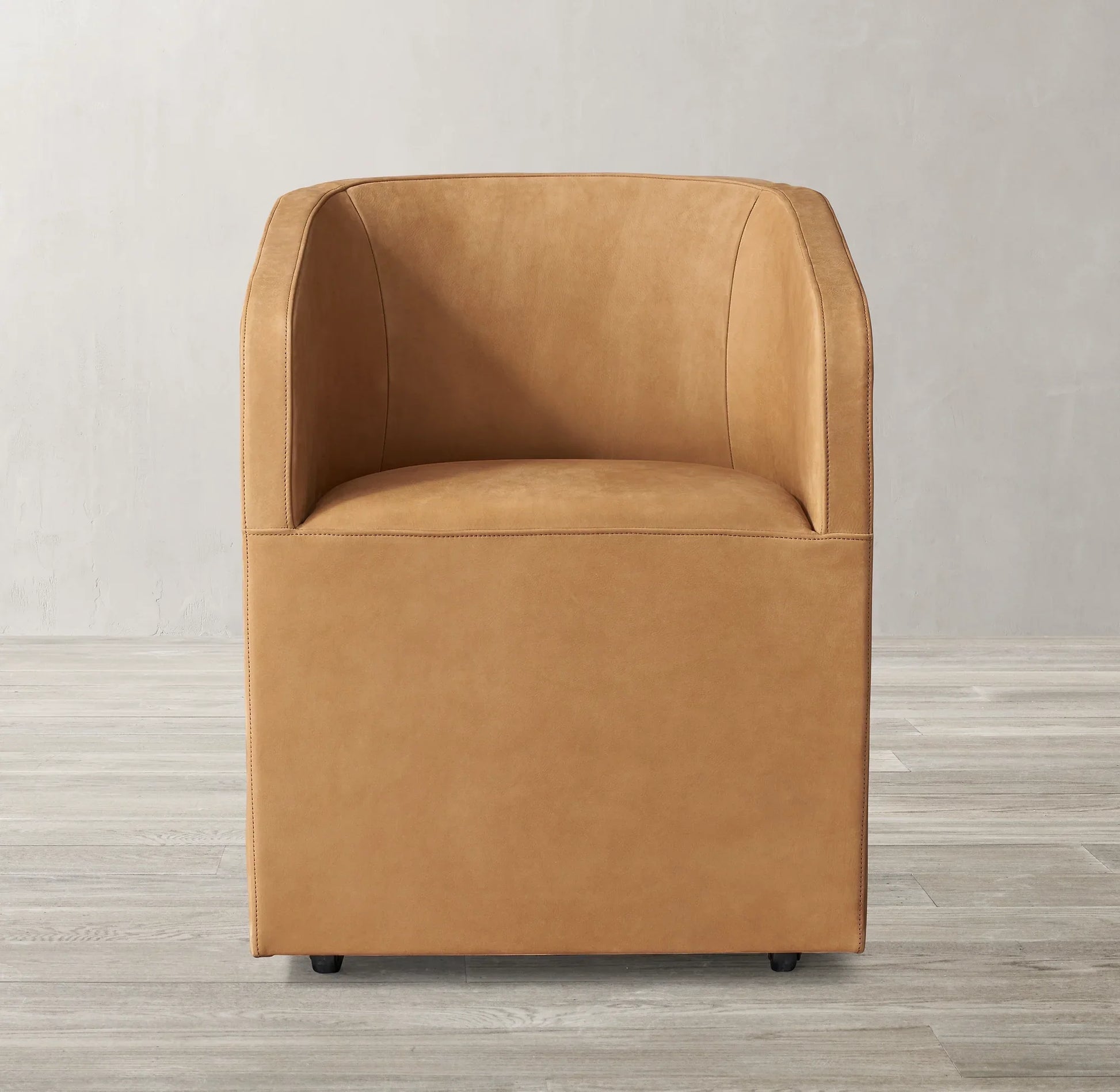 Ellison Barrel Back Dining Chair – Leather Contemporary Statement Piece