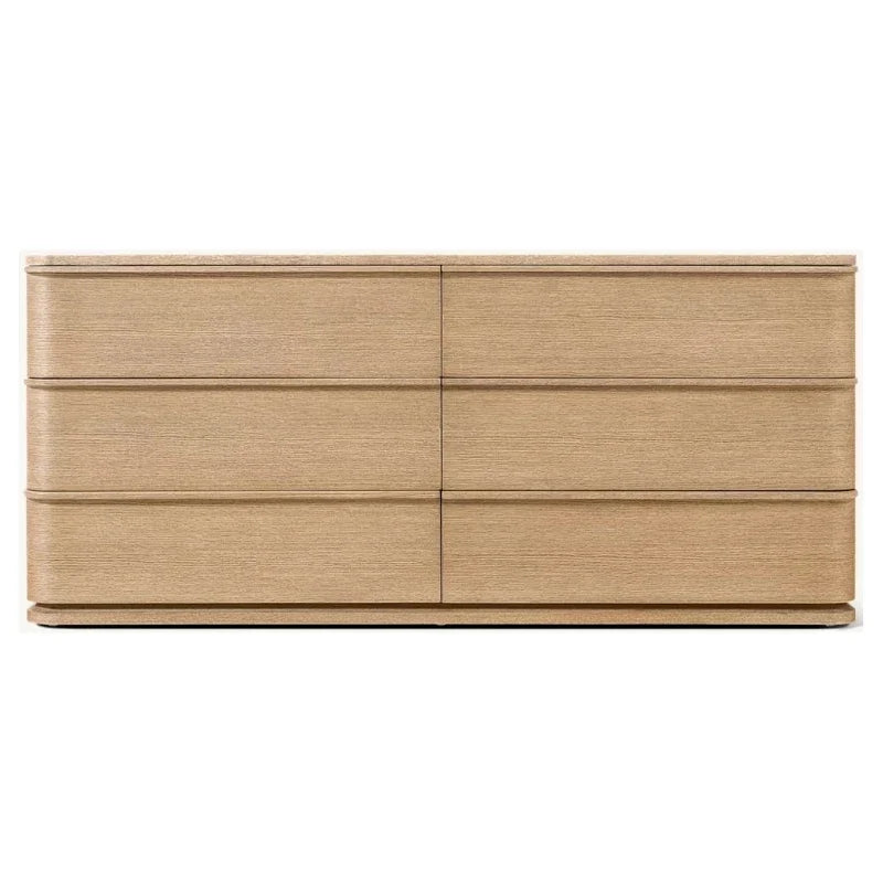 French Vintage Nine-Drawer Dresser – Solid Birch Wood Statement Piece