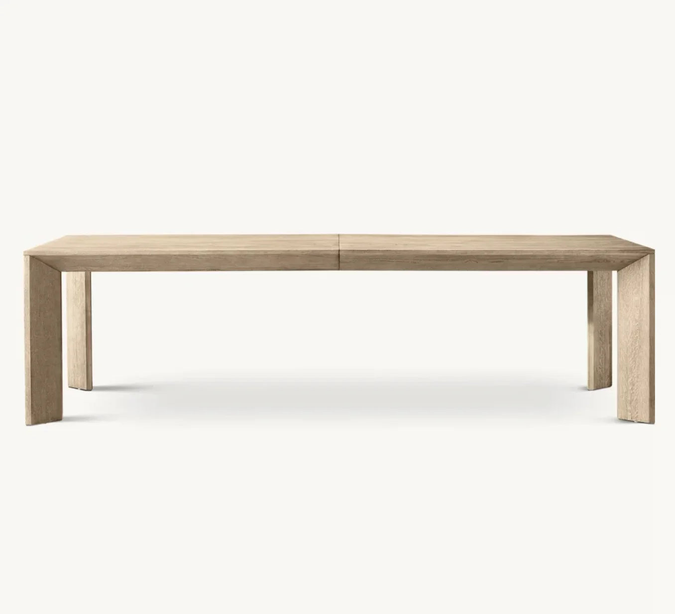Arles Rectangular Extension Dining Table – Brushed Oak Contemporary Statement Piece