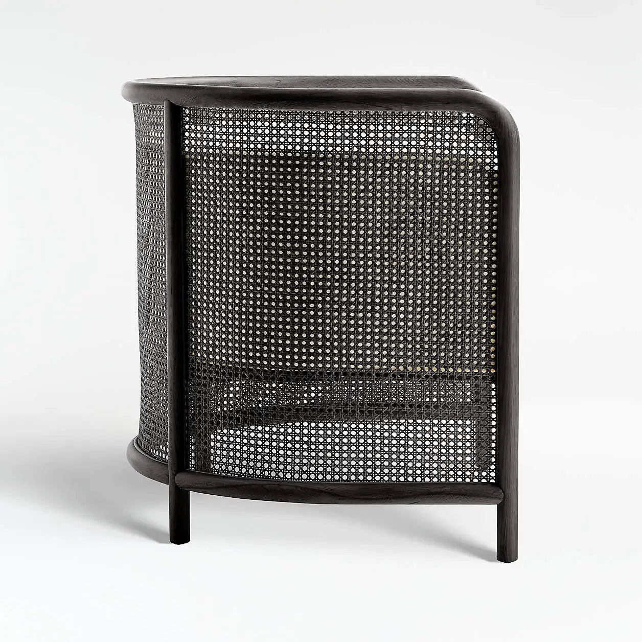 Accent Chair – Cane Detailing – Solid Oak – Lugano – Modern Contemporary Seating