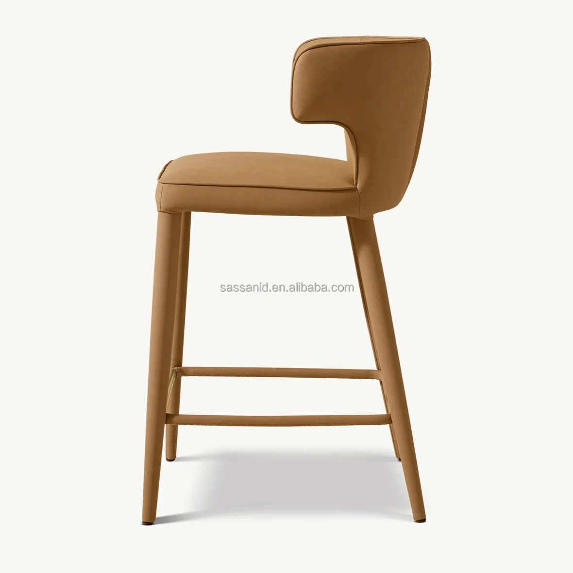 Bar & Counter Stool – Nicola Wing Italian Midcentury Leather | 1600974589200