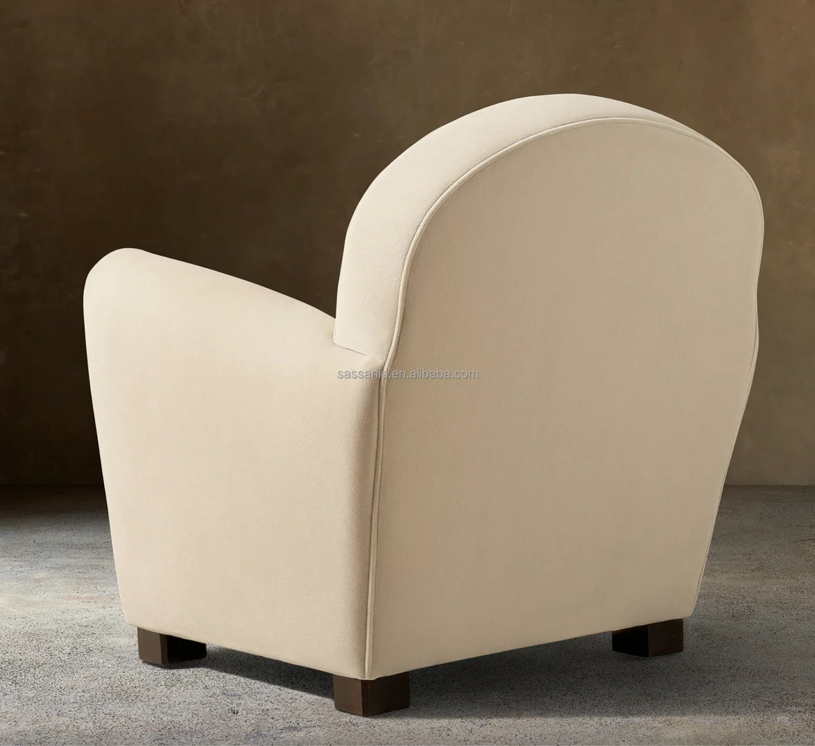 Club Chair – Mid-Century European Solid Oak & Leather Statement Piece