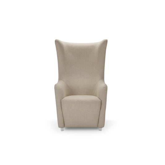 Luxury High Back Fabric Armchair Modern Italian Style for Villa