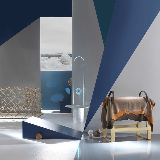 Luxury SURANDE Marble Side Table Modern Italian Style for Villa