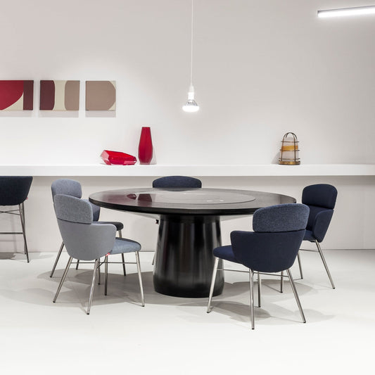 Luxury KIN Upholstered Dining Chair Modern Italian Style for Villa