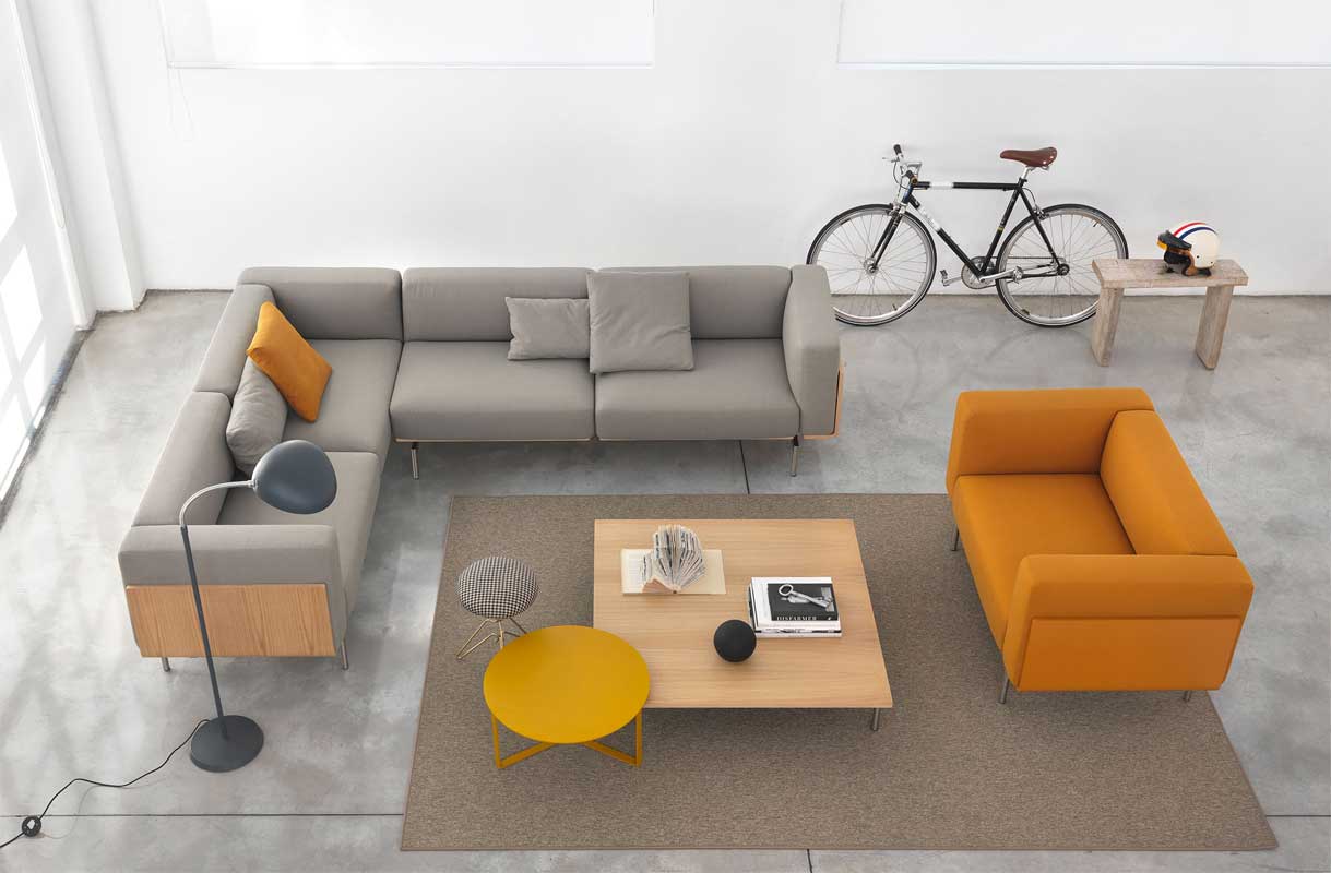Luxury L-Sofa Lounge Modern Italian Style for Villa