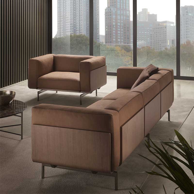 Luxury L-Sofa Lounge Modern Italian Style for Villa