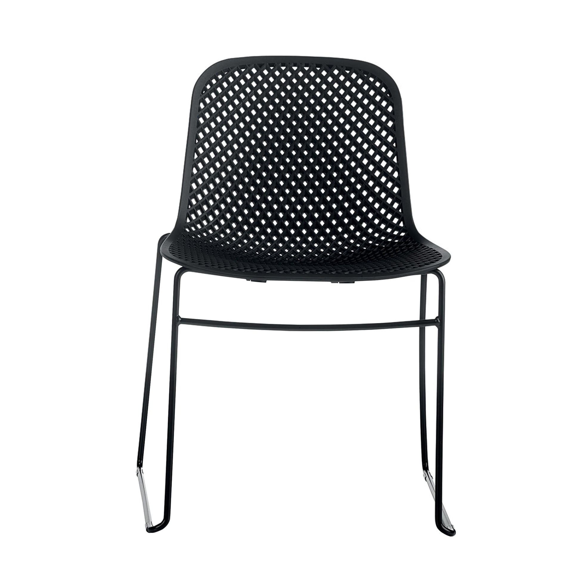 I.S.I. Stackable Chair – Textured Nylon Shell & Tubular Steel by Luigi Baroli for Baleri Italia