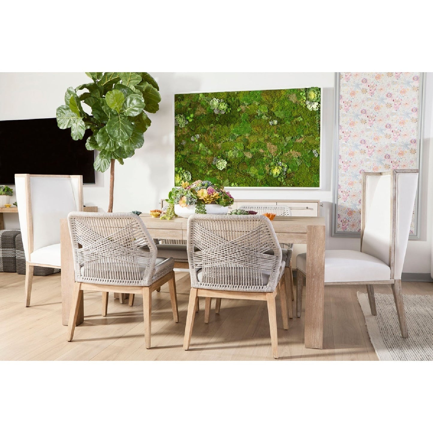 Luxury Adler Oak Extendable Dining Table Modern Italian Style for Villa