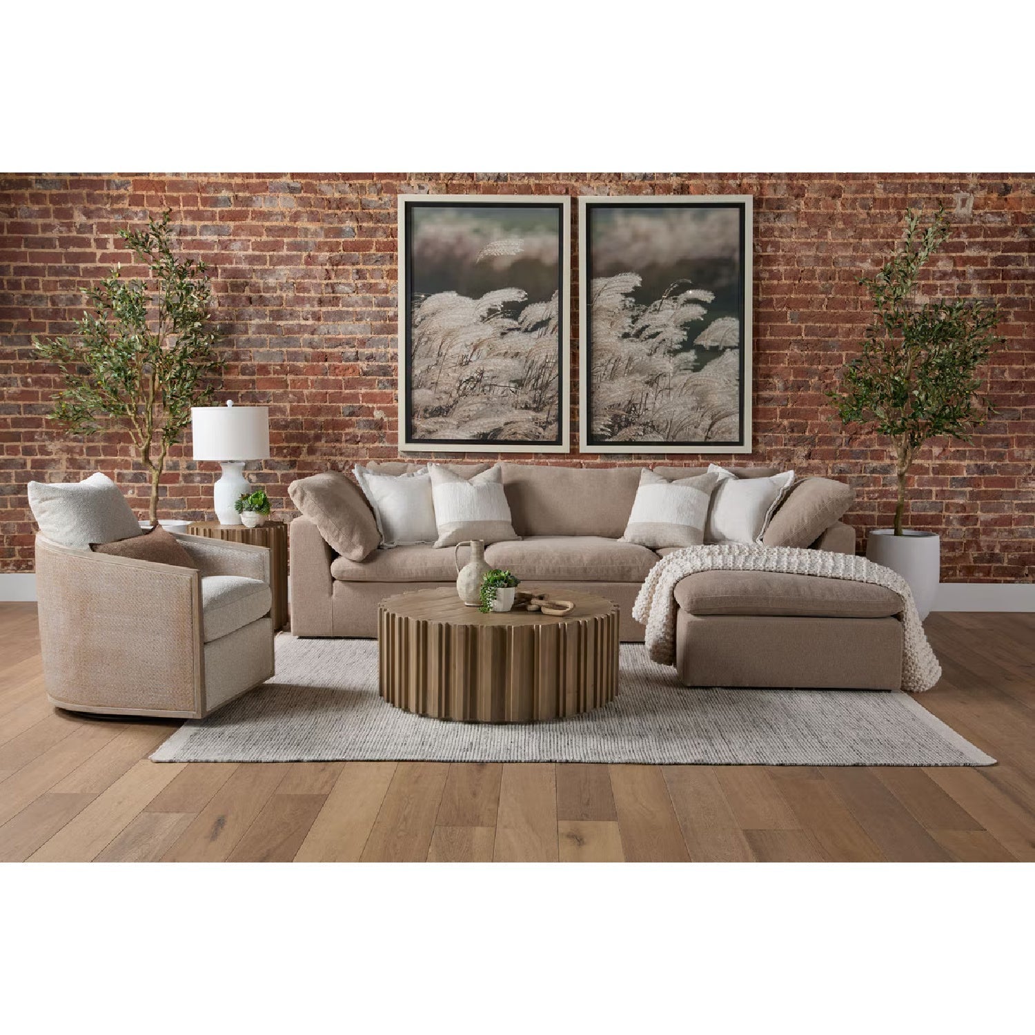 Luxury Sky Fabric Modular Sofa Chair Modern Italian Style for Villa