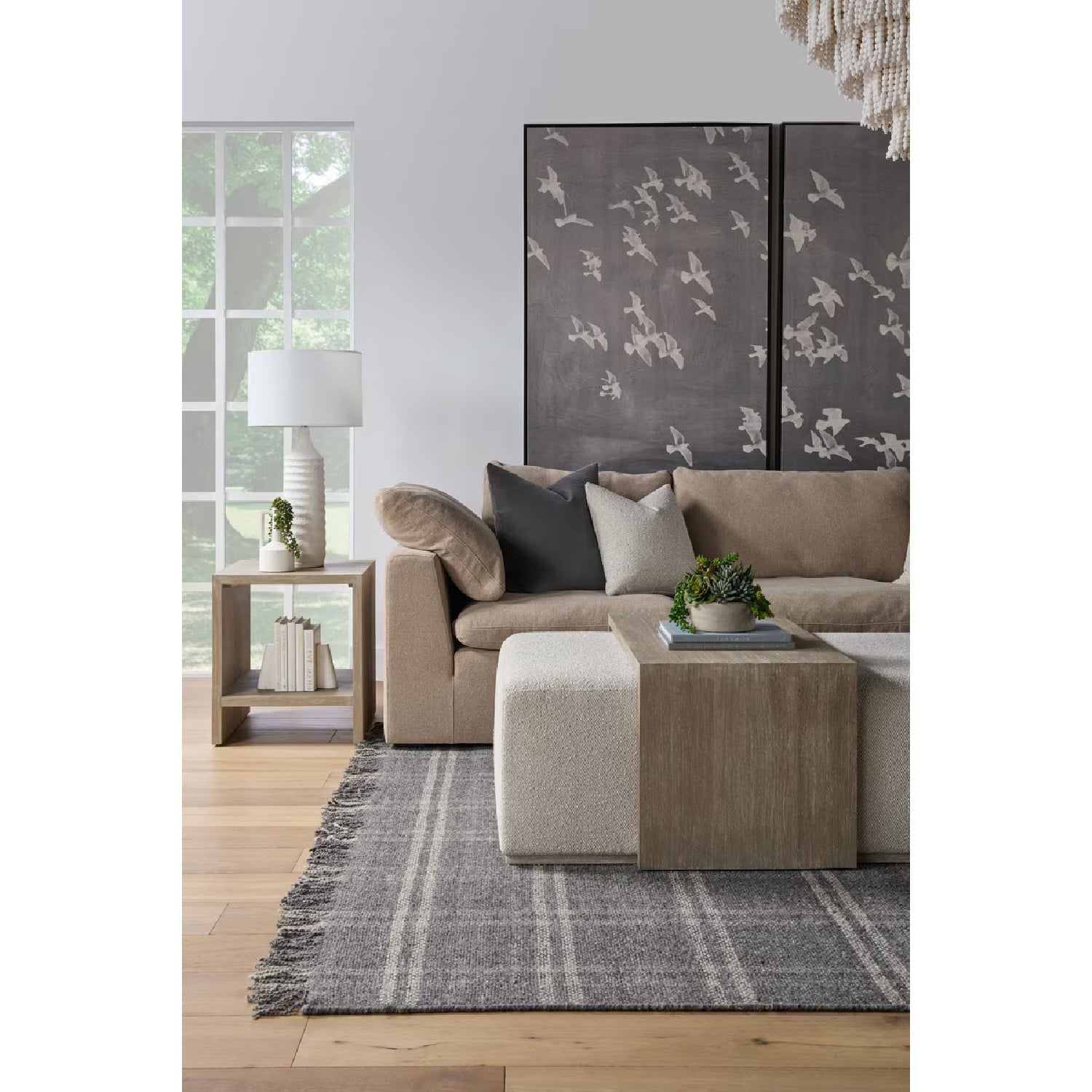 Luxury Sky Fabric Modular Sofa Chair Modern Italian Style for Villa
