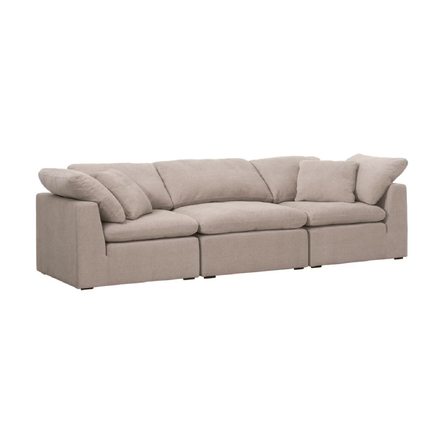 Luxury Sky Fabric Modular Sofa Chair Modern Italian Style for Villa
