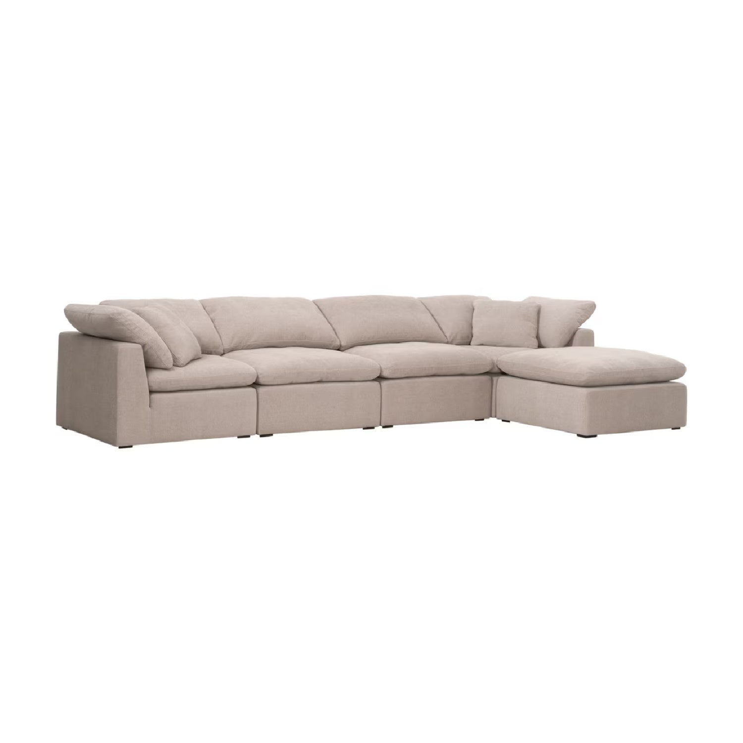 Luxury Sky Fabric Modular Sofa Chair Modern Italian Style for Villa