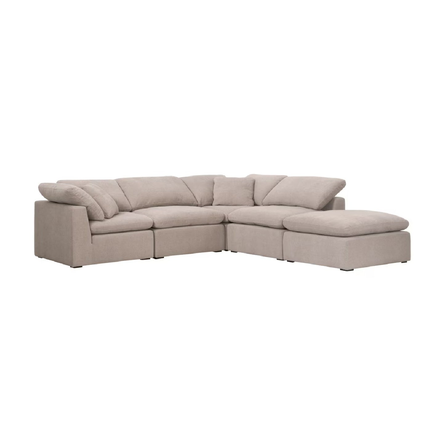 Luxury Sky Fabric Modular Sofa Chair Modern Italian Style for Villa
