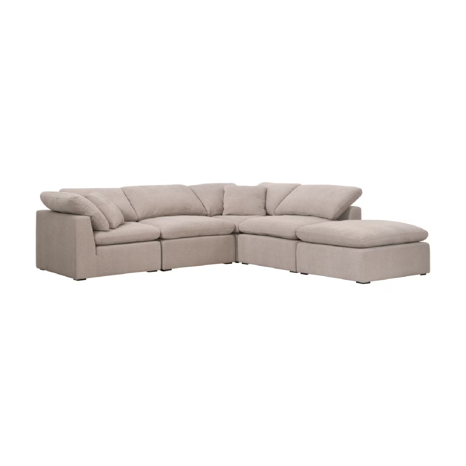 Luxury Sky Fabric Modular Sofa Chair Modern Italian Style for Villa