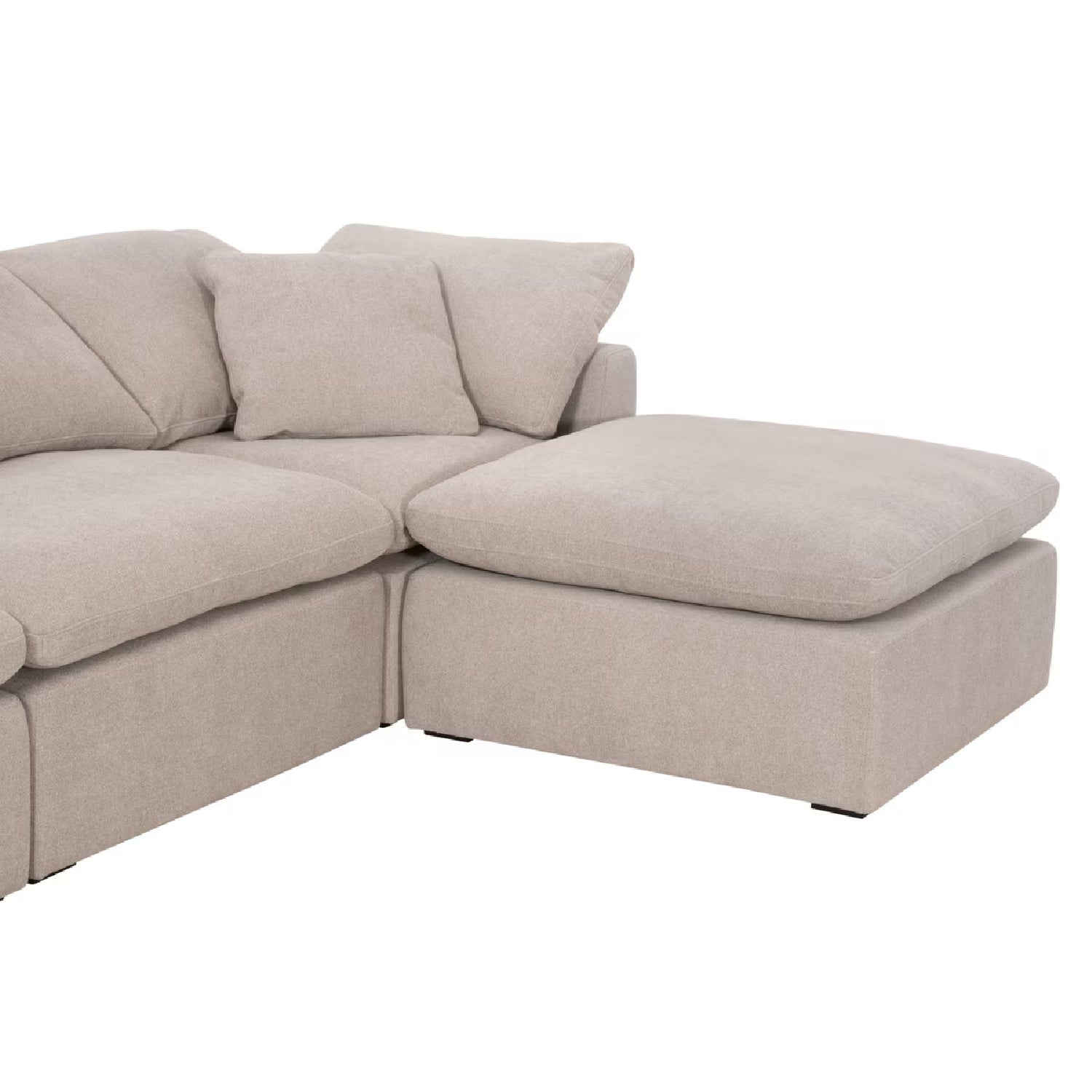 Luxury Sky Fabric Modular Sofa Chair Modern Italian Style for Villa