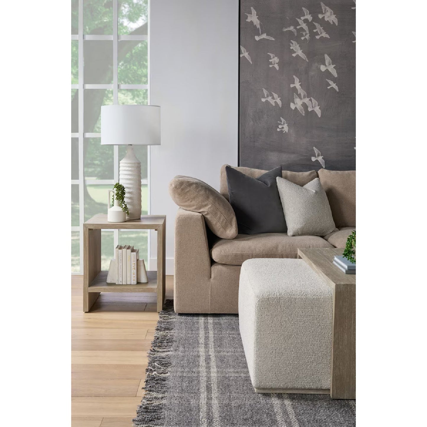 Luxury Sky Fabric Modular Sofa Chair Modern Italian Style for Villa