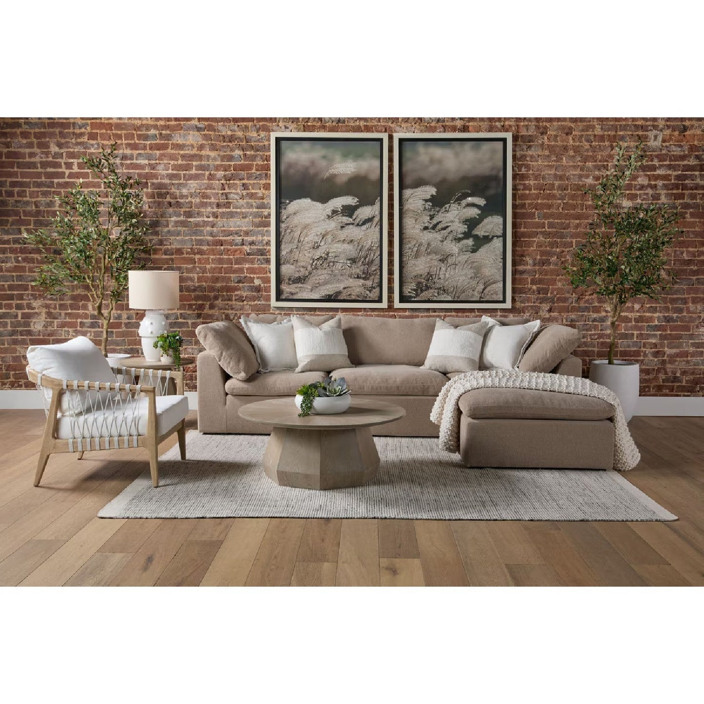 Luxury Sky Fabric Modular Sofa Chair Modern Italian Style for Villa