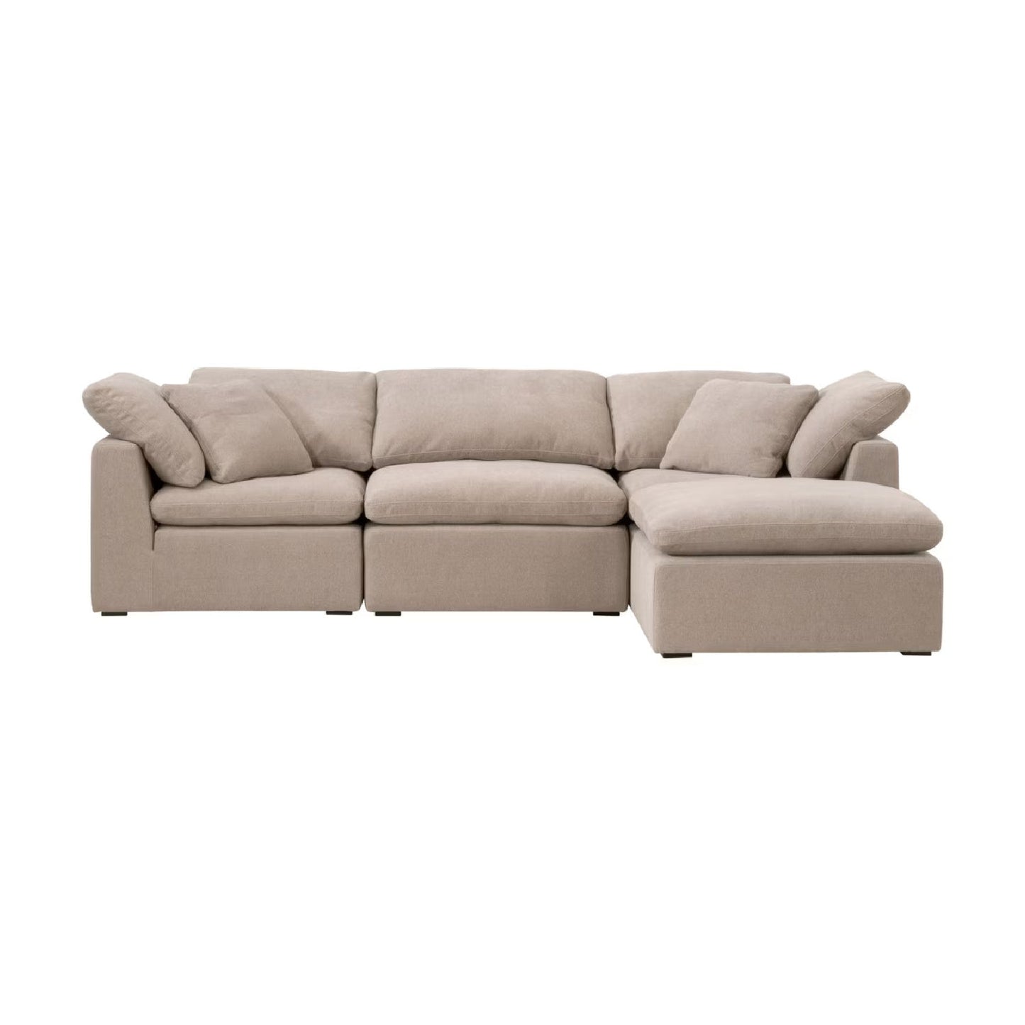 Luxury Sky Fabric Modular Sofa Chair Modern Italian Style for Villa