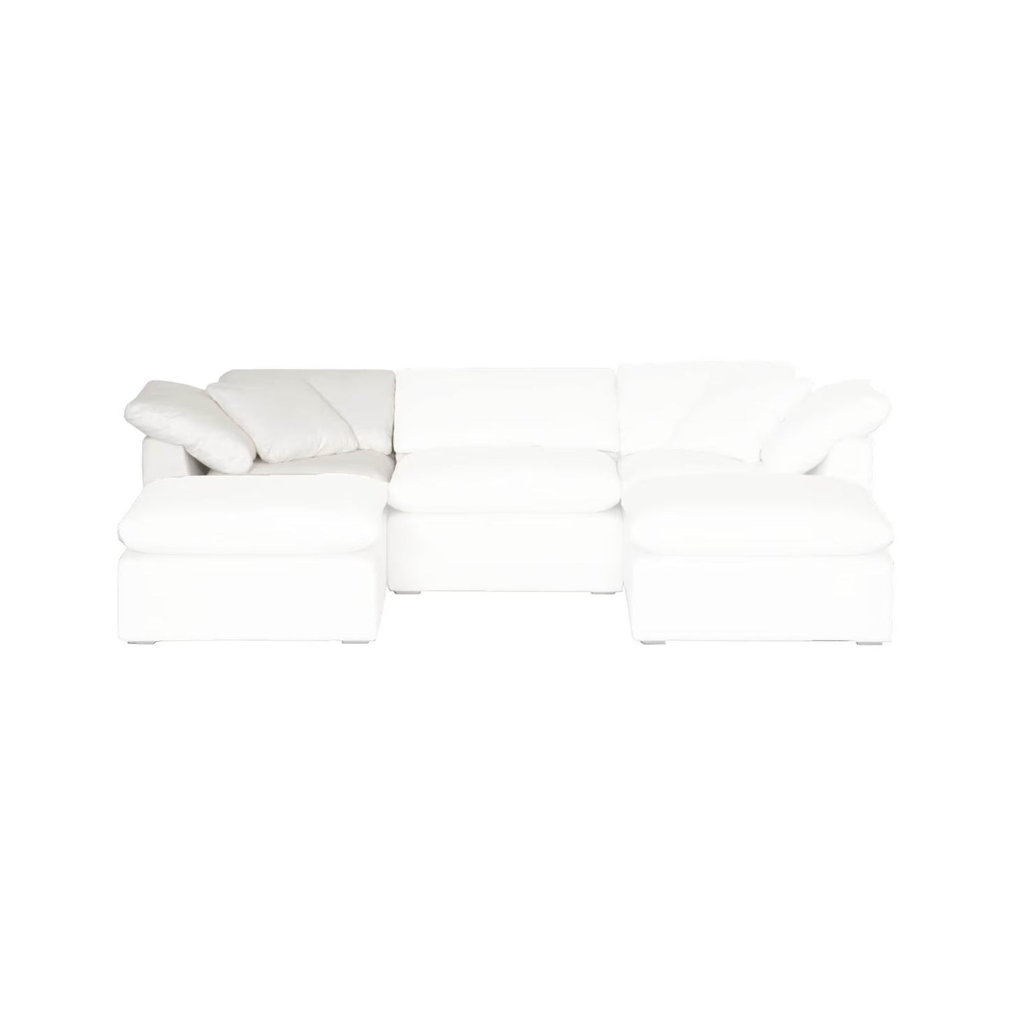 Luxury Sky Fabric Modular Sofa Chair Modern Italian Style for Villa
