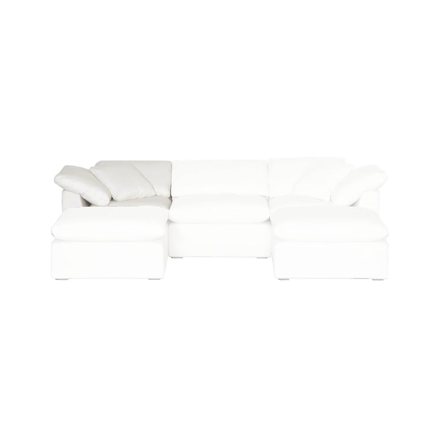 Luxury Sky Fabric Modular Sofa Chair Modern Italian Style for Villa