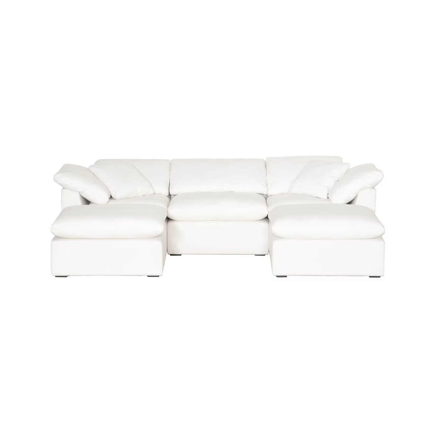 Luxury Sky Fabric Modular Sofa Chair Modern Italian Style for Villa