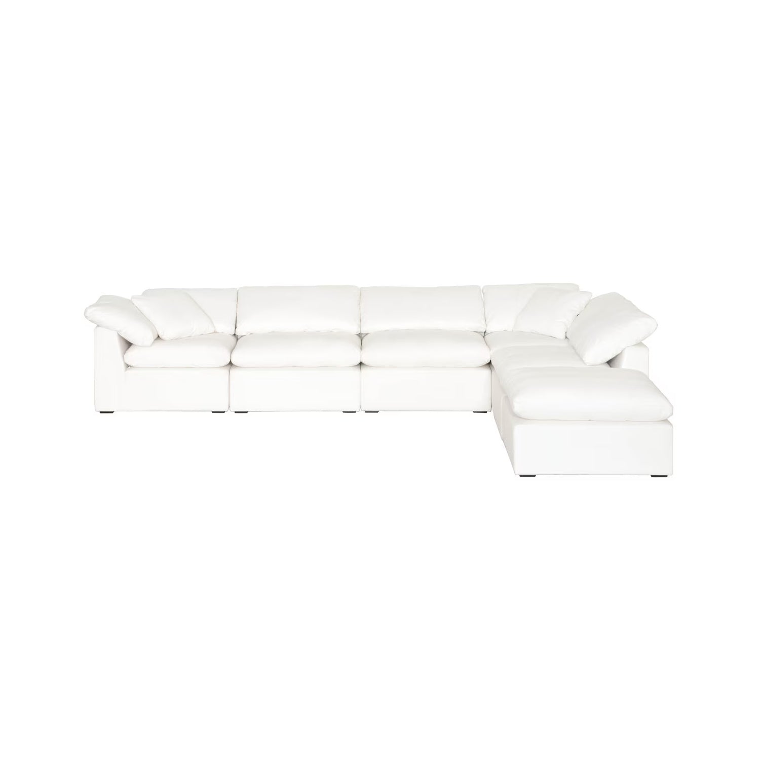 Luxury Sky Fabric Modular Sofa Chair Modern Italian Style for Villa