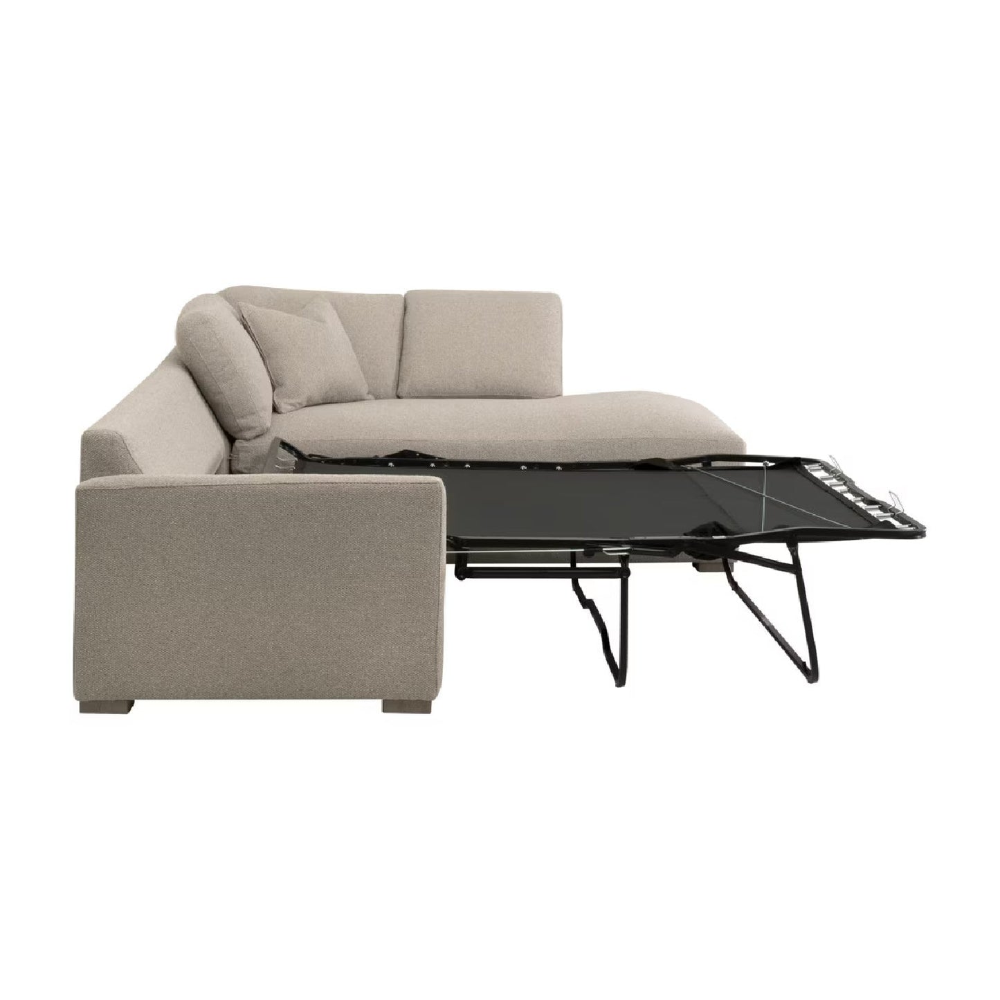 Luxury Boucle Queen Sleeper Sofa Modern Italian Style for Villa