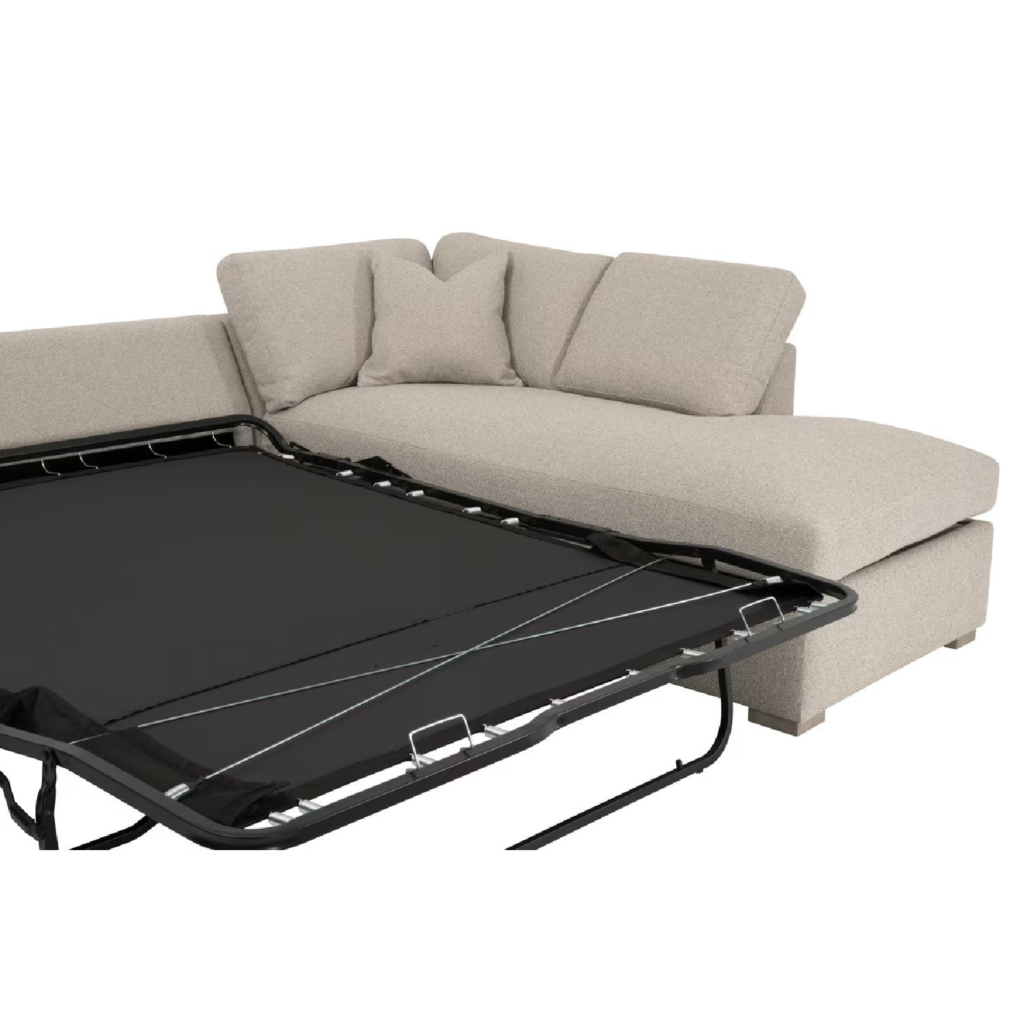 Luxury Boucle Queen Sleeper Sofa Modern Italian Style for Villa
