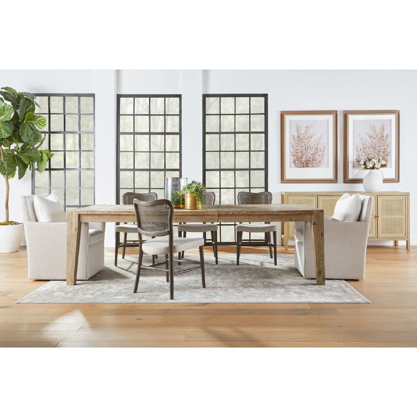 Luxury Woven Modern Dining Chair European Style for Villa