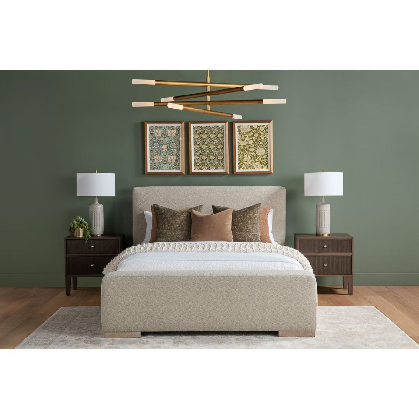 Luxury Upholstered Modern Bed European Style for Villa