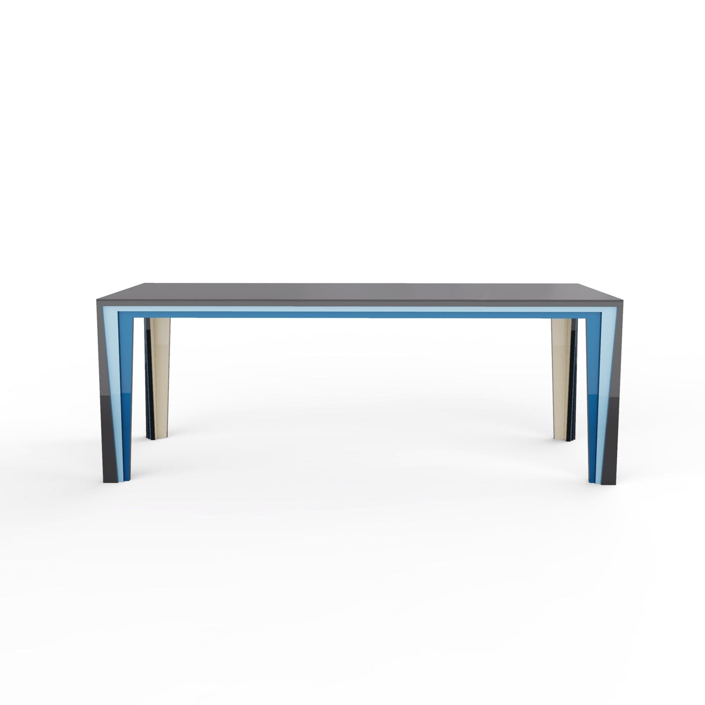 Contemporary Dining Table – Sculptural Tulipwood Base with Dekton Top Statement Piece