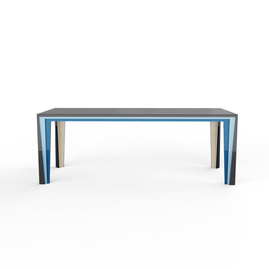 Contemporary Dining Table – Sculptural Tulipwood Base with Dekton Top Statement Piece