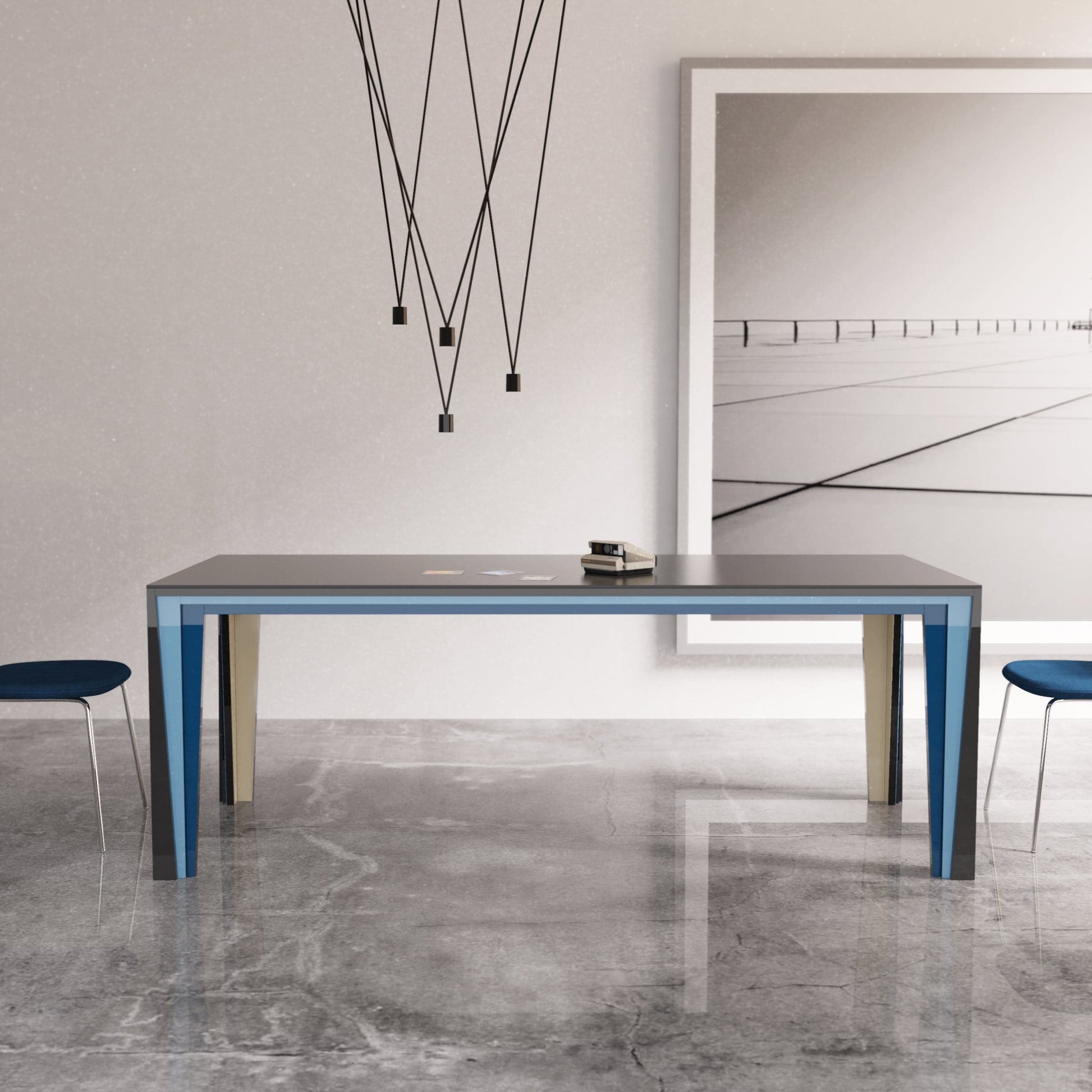 Contemporary Dining Table – Sculptural Tulipwood Base with Dekton Top Statement Piece
